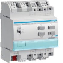 Module de sortie pour volets roulants ou stores à bannes pour 4 moteurs 230V~ 6A (TYA624C)