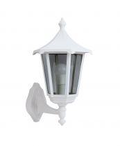 MONACO - Appl. Mur Ext. (bas) IP43 IK02, blanc, E27 100W max., lampe non incl. (3030)