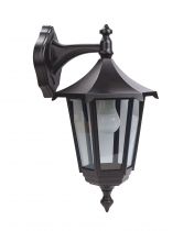 MONACO - Appl. Mur Ext. (haut) IP43 IK02, noir, E27 100W max., lampe non incl. (3036)