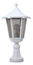 MONACO - Borne Ext. IP43 IK02, blanc, E27 100W max., lampe non incl., haut. 53cm (3042)