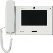 Moniteur blanc vidéo IP/SIP écran tactile 7\'\' avec boucle magnétique au combiné (200953)