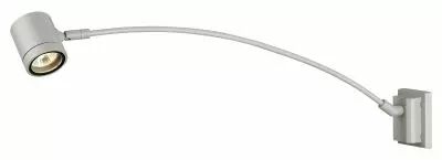 MYRA DISPLAY, spot sur tige ext�rieur, courbe, gris argent, GU10/QPAR51, 50W max, IP55 (233134)