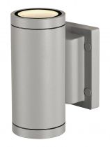 MYRA UP/DOWN, applique extérieure, gris argent, GU10/QPAR51, 2x 35W max, IP55 (233114)