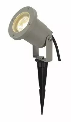 NAUTILUS 10, projecteur ext�rieur, rond, gris argent, GU10/QPAR51, 35W max, IP65 (227418)