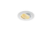 NEW TRIA 110, encastré de plafond intérieur, simple, rond, blanc, LED, 15W, 2700K, clips ressorts, variable Triac (114221)