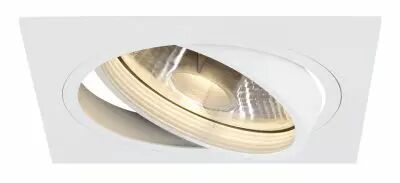 NEW TRIA 150, encastr� de plafond int�rieur, simple, carr�, blanc mat, GU10/QPAR111, 75W max, lames ressorts (113541)