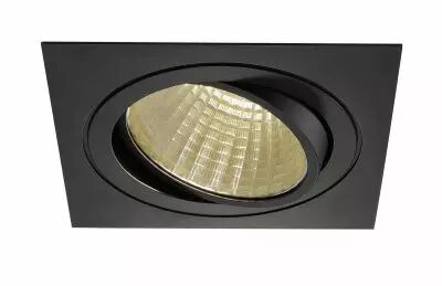 NEW TRIA 150, encastr� de plafond int�rieur, simple, carr�, noir, LED, 29W, 3000K, clips ressorts, variable 1-10V (114290)