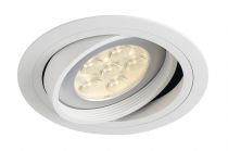 NEW TRIA 150, encastré de plafond intérieur, simple, rond, blanc mat, GU10/QPAR111, 75W max, lames ressorts (113540)