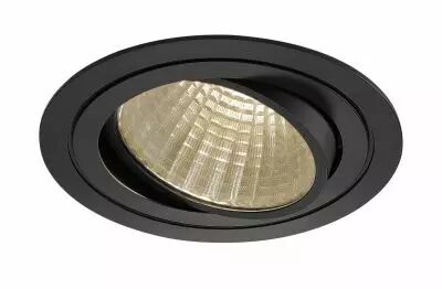 NEW TRIA 150, encastr� de plafond int�rieur, simple, rond, noir, LED, 29W, 3000K, clips ressorts, variable 1-10V (114270)