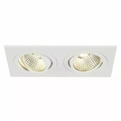 NEW TRIA 155, encastr� de plafond int�rieur, double, blanc, LED, 14W, 2700K, clips ressorts (113891)