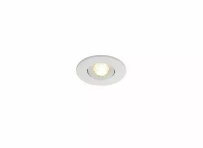 NEW TRIA 45, encastr� de plafond int�rieur, simple, rond, blanc mat, LED, 4,4W, 3000K, IP44, clips ressorts (113971)