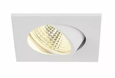 NEW TRIA 68, encastr� de plafond int�rieur, simple, carr�, blanc mat, LED, 5,3W, 3000K, clips ressorts (113961)