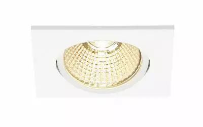 NEW TRIA 68, encastr� de plafond int�rieur, simple, carr�, blanc mat, LED, 7,3W, 1800-3000K, clips/lames ressorts, Dim To warm, 