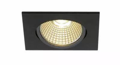 NEW TRIA 68, encastr� de plafond int�rieur, simple, carr�, noir mat, LED, 7,2W, 1800-3000K, clips/lames ressorts, Dim To warm, v