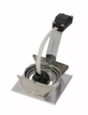 NEW TRIA 78, encastr� de plafond int�rieur, simple, carr�, alu bross�, GU10/QPAR51, 50W max, lames ressorts (111726)