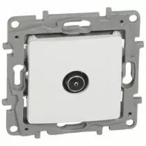 Niloe one - Prise TV simple Nilo&eacute; - 0-2400 MHz - m&acirc;le - &eacute;toile blind&eacute;e - Pur