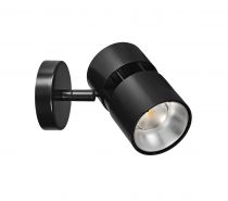 NINETY 01 - Proj. s/patère, noir, angle 30°, LED intég. 30W 3000K 3000lm (50574)