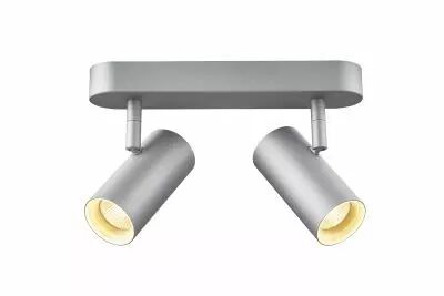 NOBLO, applique et plafonnier int�rieur, double, argent, LED, 16W, 2700K, variable Triac (1002975)