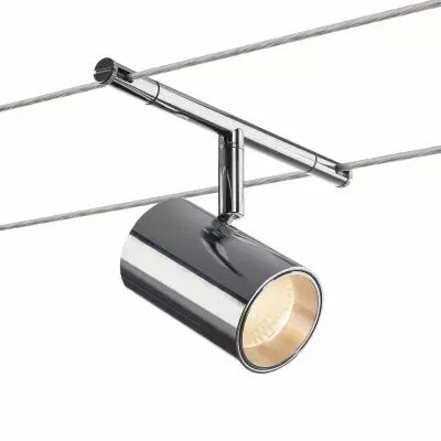 NOBLO SPOT, spot pour c�ble tendu T.B.T., int�rieur, chrome, LED, 8,5W, 2700K (1002696)