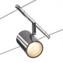 NOBLO SPOT, spot pour câble tendu T.B.T., intérieur, chrome, LED, 8,5W, 2700K (1002696)