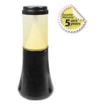 nolana potelet 450mm 15w cct 2400k/3000k/4000k pc noir 5ans (100389)
