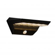 nordlux-applique murale - agena -  plastique - noir - solarled (2118221003)