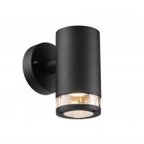 nordlux-applique murale - birk - aluminium - noir -  gu10 (45521003)