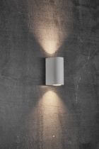 nordlux-applique murale - canto maxi 2 - aluminium - blanc -  gu10 (49721001)