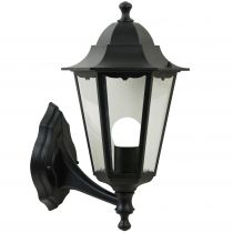 nordlux-applique murale - cardiff up - aluminium - noir -  e27 (74371003)