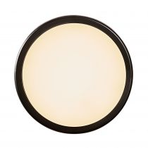nordlux-applique murale - cuba rond -  plastique - noir - led module incl. (2019161003)