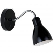nordlux-applique murale - cyclone - métal - noir -  e14 (72991003)