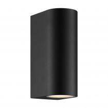 nordlux-applique murale - dion double - aluminium - noir - gu10 (2518021003)