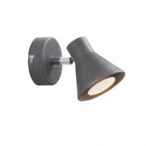 nordlux-applique murale - eik - métal - gris -  gu10 (45761010)