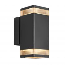 nordlux-applique murale - elm double - aluminium - noir -  gu10 (45331003)