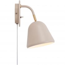 nordlux-applique murale - fleur - métal - beige -  e14 (2112101001)