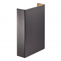 nordlux-applique murale - fold 15 - aluminium - noir - led module incl. (2019051003)