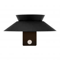 nordlux-applique murale - justina - métal - noir - solarled (2418071003)