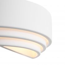 nordlux-applique murale - lancio oblong - plâtre - blanc -  e14 (2412481001)