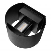 nordlux-applique murale - milda - aluminium - noir - led module incl. (2418351003)