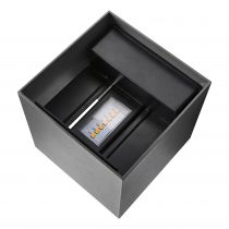 nordlux-applique murale - milda kubi - aluminium - anthracite - led module incl. (2418331050)