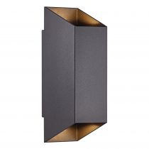 nordlux-applique murale - nico 22 carré - aluminium - noir -  gu10 (2218221003)