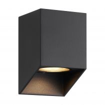 nordlux-applique murale - nico carré - aluminium - noir - gu10 (2518451003)