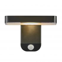 nordlux-applique murale - rica carré -  plastique - noir - solarled (2118161003)