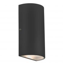 nordlux-applique murale - rold rond - métal - noir - led module incl. (84141003)