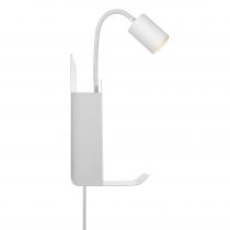 nordlux-applique murale - roomi - métal - blanc -  gu10 (2112551001)