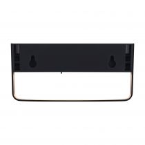 nordlux-applique murale - saulio - aluminium - noir - led module incl. (2518251003)