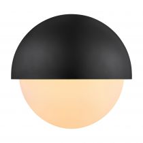 nordlux-applique murale - scorpius rond - matière plastique - noir - e14 (2518401003)