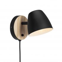 nordlux-applique murale - theo - métal - noir -  gu10 (2112631003)
