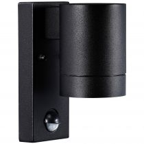 nordlux-applique murale - tin maxi sensor - métal - noir -  gu10 (21509103)