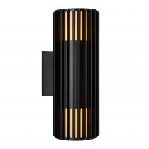 nordlux-applique murale double - aludra - aluminium - seaside noir -  e27 (2418121203)